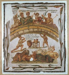 Banquete de disfraces (mosaico)