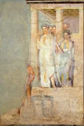 Fresco que representa Ifigenia en Tauris, de la Casa de Cecilio Iucundo, Pompeya