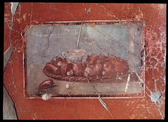 Fresco del Criptoportico de la casa dei cervi, siglo V a.C.-siglo I d.C.