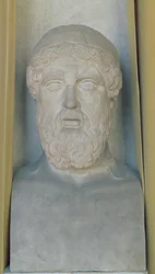 Busto hermético de Anacreonte (mármol)