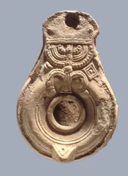 Lámpara de aceite judía (terracota)