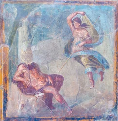 Selene y Endymion, 62-79 d.C., de Herculano (fresco)