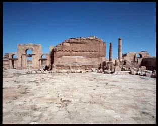 Vista del templo romano