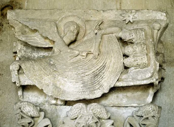 Capilla de la Catedral de San Lázaro de Autun. Arte románico del siglo XIII. Autun, Saona y Loira, Borgoña, Francia