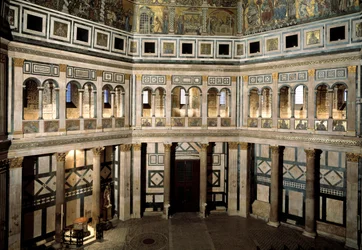 Vista interior del Baptisterio de San Juan Bautista (Baptisterio de Florencia)