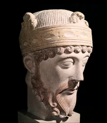 Retrato del rey carolingio de Francia Occidental Lotario