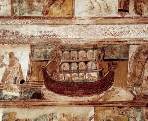 El arca de Noé (fresco del techo)
