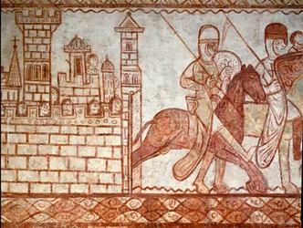 El asedio de Damasco (detalle)