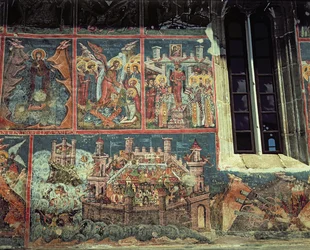 Asedio de Constantinopla por el Sultán Mehmet II (1432-81) en 1453