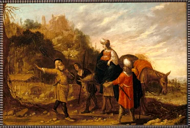 Guehazi volviendo de la casa del Sunamita y yendo al encuentro de Eliseo. 1644 ...