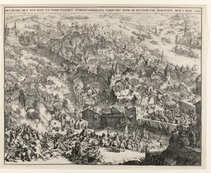 Belgrad tomada por la tormenta por Maximiliano Emanuel, elector de Baviera, el 6 de septiembre de 1688.