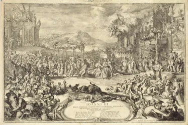 Entrada de coronación de Juan III (1629-96) en Polonia, 1675
