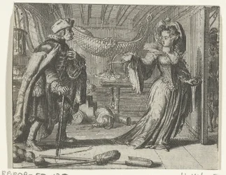 Illustratie voor El calendario de los viejos uit Cuentos y cuentos van Fontaine