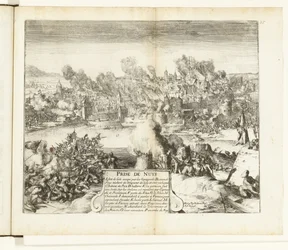 Toma y saqueo de Neuss, 1586 Premio de Nuys (título sobre objeto) Guerres de Flandres (título de la serie)