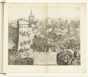 Inname van Corbeil, 1590 Captura de Corbeil (título sobre el objeto) Guerras de Flandes (título de la serie)