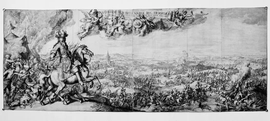 El rey Guillermo III en la Batalla del Boyne, 1 de julio de 1690