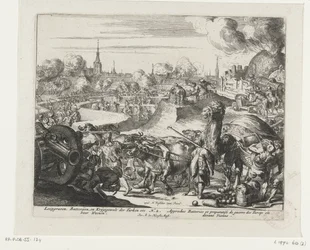 Trincheras de los turcos para Viena Trincheras, baterías y violencia militar de los turcos, etc. para Viena (título sobre el objeto)