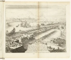 Puente de la nave de Parma sobre el Escalda, 1585 Le Pont de Farnese (título sobre objeto) Guerres de Flandres (título de la serie)