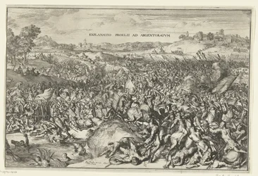 Escoria bij Straatsburg, 357 Explicación de la batalla en Argentoratum (título sobre el objeto)