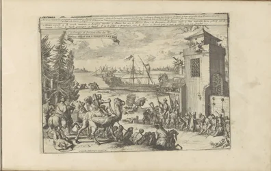 Slaven en gevangenen bij de Turken Turkse slavernij en gevangenis / Slavery and Prison between the Turks (título sobre el objeto) Las Indias Orientales y Occidentales y otros lugares (título de la serie)