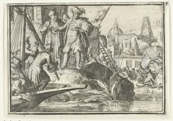 Portada del folleto: La esperanza rapada, 1702 The Shaved Hope (título sobre el objeto) Esopus en Europa (título de la serie)