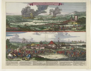 Viaje a Chatham y la conquista de la isla de Sheppey, 1667 Imagen de Stadt y revier de Rochester, Chetham, etc. / Het Eylandt Shepey y 