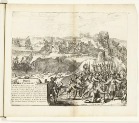 Verovering van Caudebec, 1592 Captura de Caudebec (título sobre objeto) Guerras de Flandes (título de la serie)