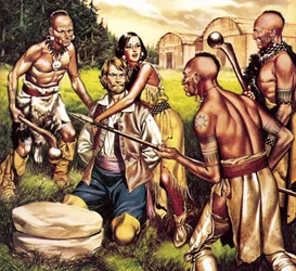 El capitán John Smith y Pocahontas