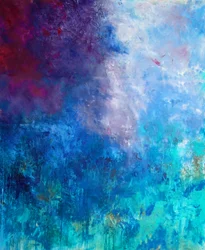 Abstracción azul intenso