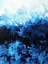 Abstracción azul intenso