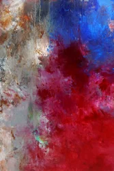 Rojo, azul, abstracto, energía