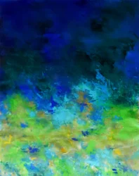 Paisaje abstracto lleno de vida