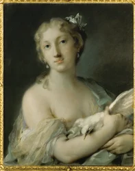 Mujer con paloma