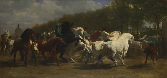 La feria de caballos, 1855