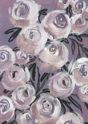 Rosas lavanda suave