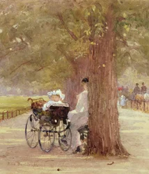 Un descanso en Rotten Row, 1892