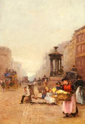 Vendedoras de flores en el Strand, 1892