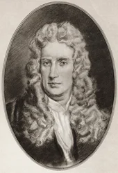 Sir Isaac Newton, de Biografías vivas de hombres famosos