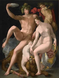 Baco, Venus y Cupido, c.1535