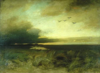 Evening Near Rockaway (óleo sobre lienzo)
