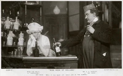 Eva Kelly y GP Huntley, actores británicos, c1907