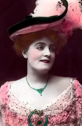 Evie Greene 1875-1917, actriz inglesa, 1906