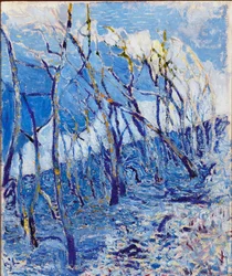 Paisaje o bosque de castaños, c.1918-21
