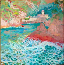 San Fruttuoso desde el mar, c.1909
