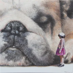 Curioso, 2024 (óleo sobre lienzo)