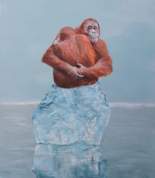 El abrazo helado del orangután