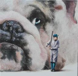 Tense, 2024 (óleo sobre lienzo)