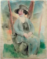 Mujer con sombrero 