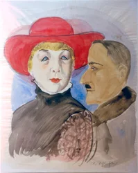 Pareja (Margot y su novio)