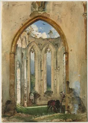 Ruina de una iglesia, 1849